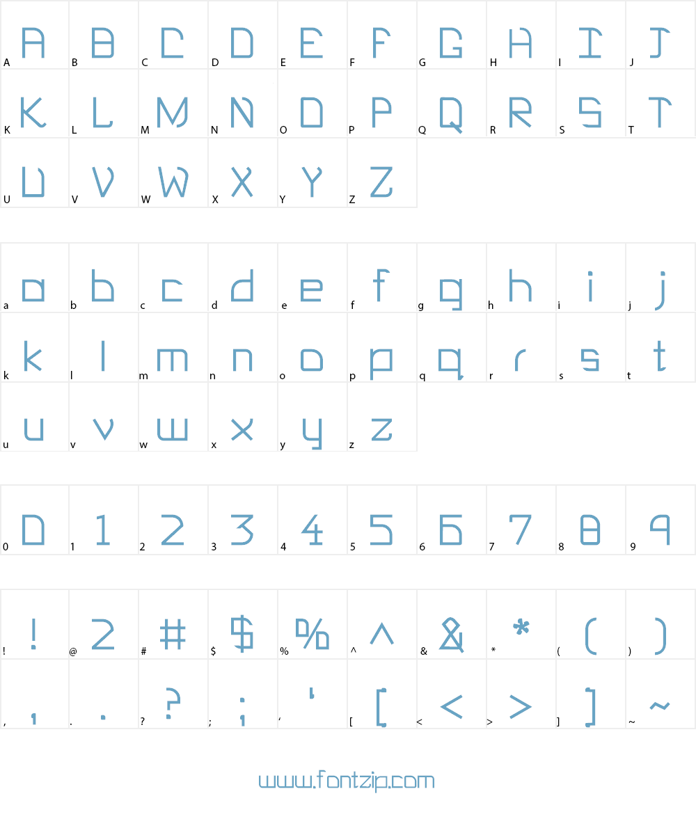 EP Heaven Font Character